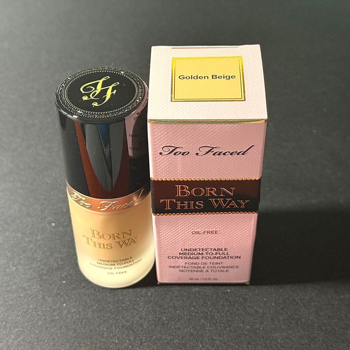 Oil-Free Foundation with Natural Finish - Golden Beige, 1oz