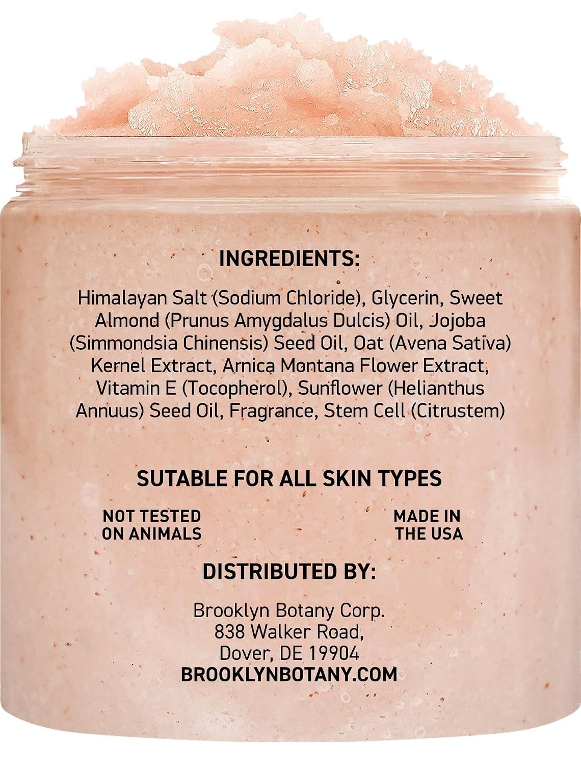 Nourishing Himalayan Salt & Stem Cell Scrub - Anti-Aging Moisturizing