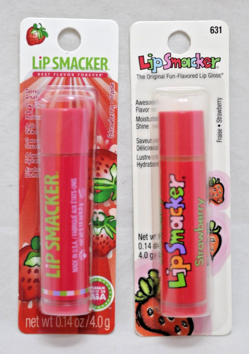 Lip Smacker Strawberry Lip Balm Set - 2 Pack, Nostalgic Flavored Moisturizer