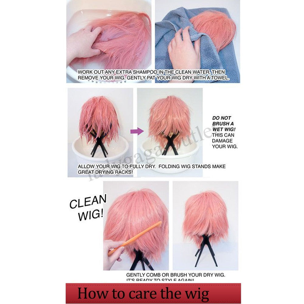 Unisex Short Pixie Wig for Cosplay and Costume Parties - Synthetic Hair