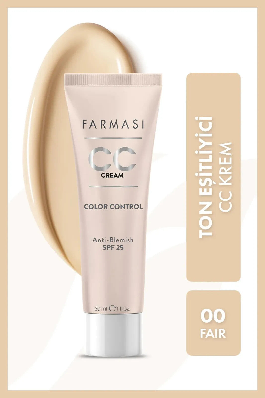 Farmasi CC Color Control Anti-Blemish SPF 25 - All Shades, 1 fl oz
