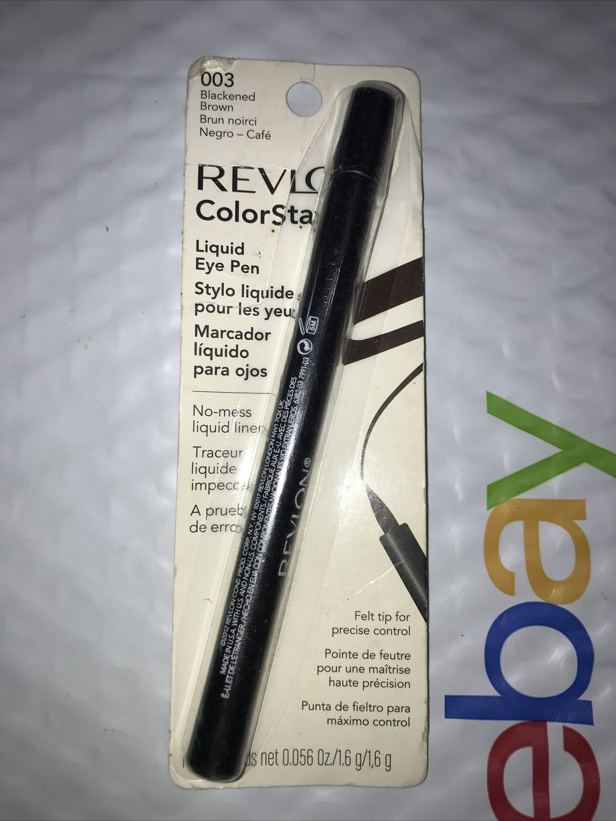 Revlon ColorStay Liquid Eye Pen 003 Blackened Brown Waterproof Eyeliner
