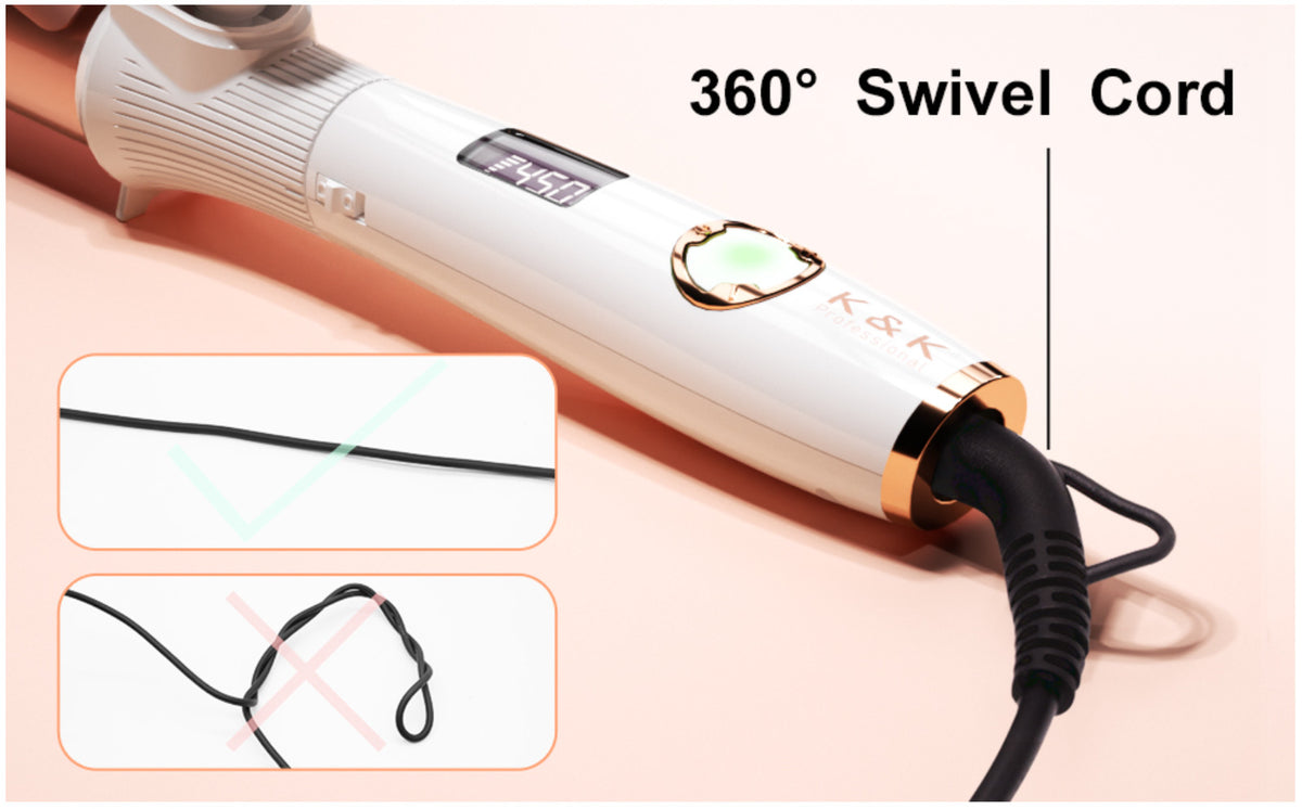 1.25 Inch Curling Wand with Ceramic Coating & Nano Titanium – Fast Heating Hair Curler