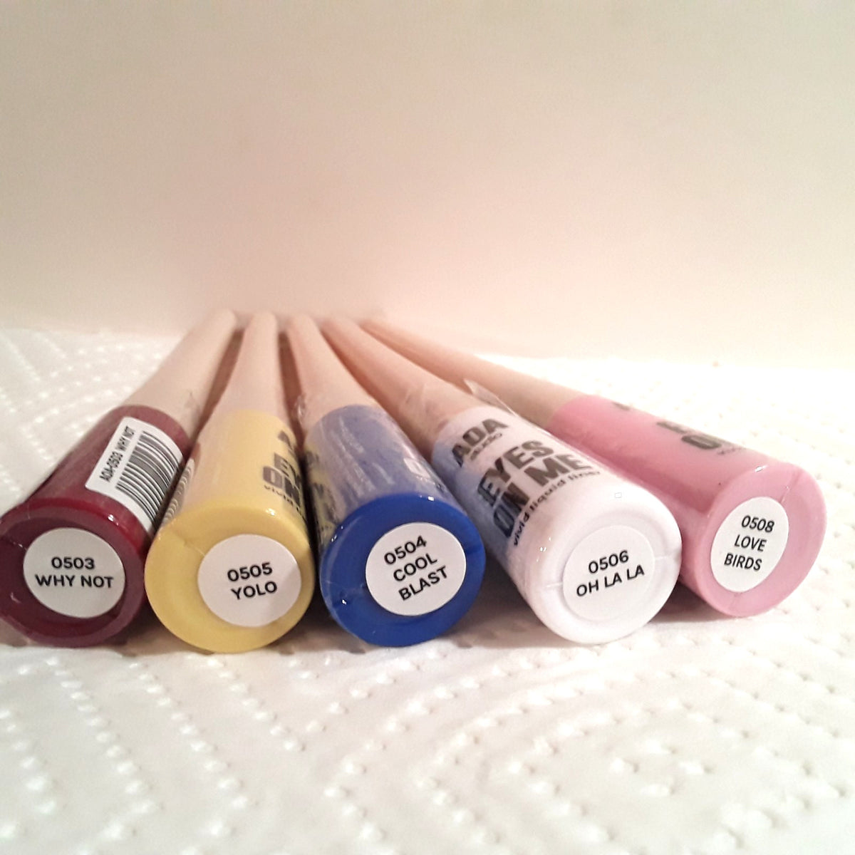 Liquid Eyeliner Set of 5 Bold Colors - Longlasting & Smudge Proof