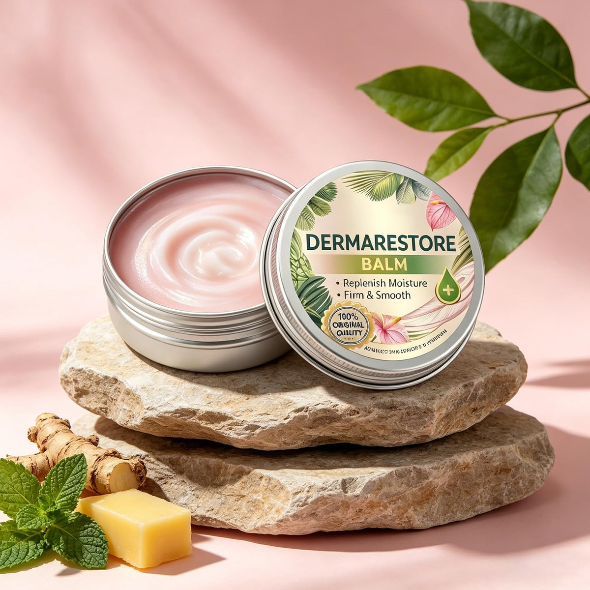 Derma Restore Balm for Skin Care - Gentle Moisturizer, 0.5 Fl Oz, Pack of 2