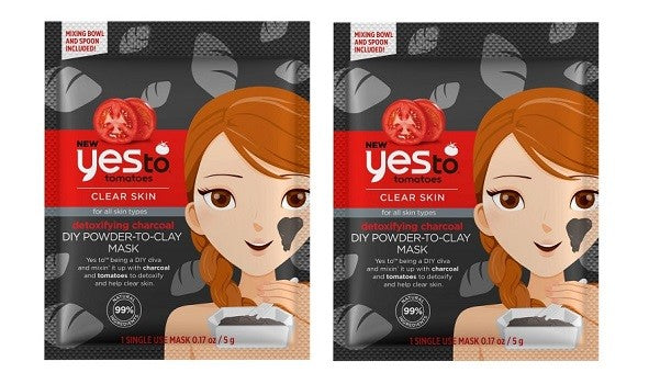 Detoxifying Charcoal DIY Clay Mask Powder - 2 Pack