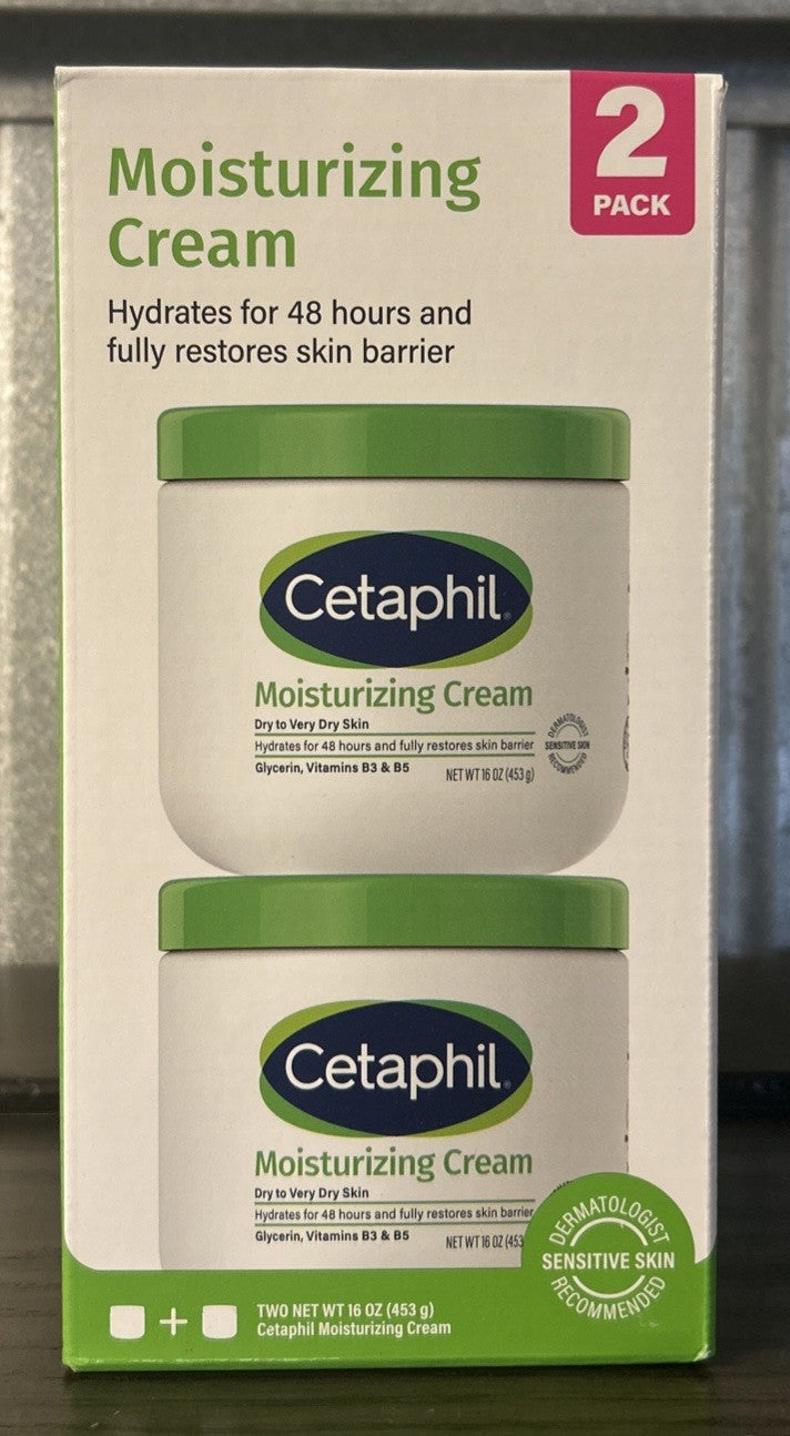 Moisturizing Cream for Dry Skin 16 oz - Twin Pack