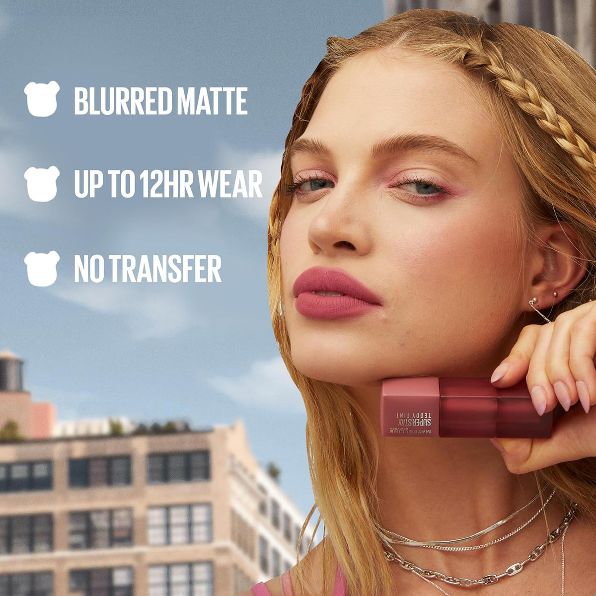 Long Lasting Lip Tint - Matte Liquid Lipstick with Up to 12HR Wear, Buildable Shades