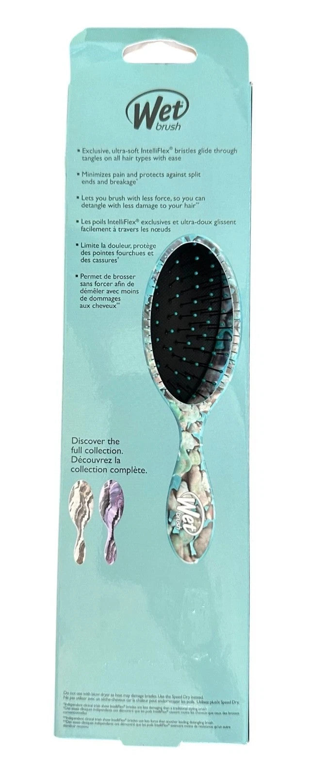 Wet Brush Detangler Hair Brush 2-Pack - Sparkling Sea Life & Techno Stone