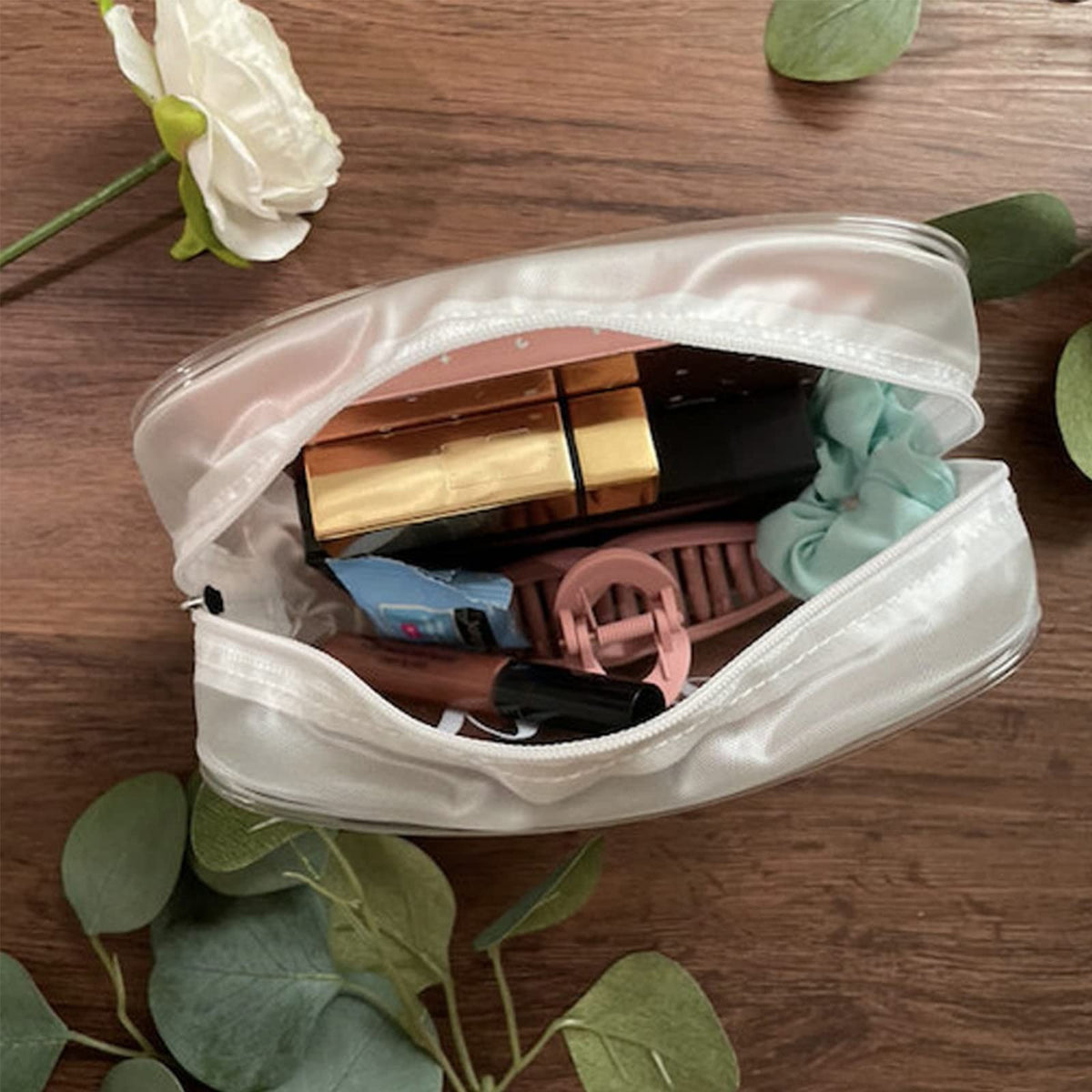 20 Pack Waterproof Clear Cosmetic Bags for Women and Men PVC Toiletry Organizer