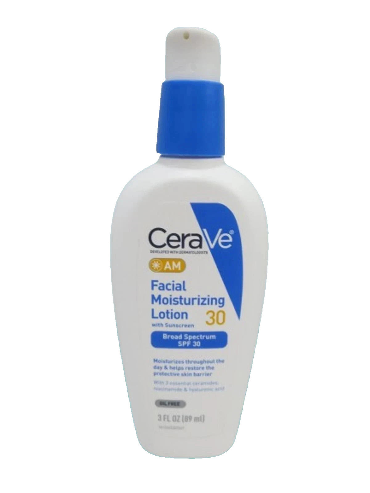 CERAVE AM FACIAL MOISTURIZING LOTION SPF30 W/ SUNSCREEN 3 OZ EXP: