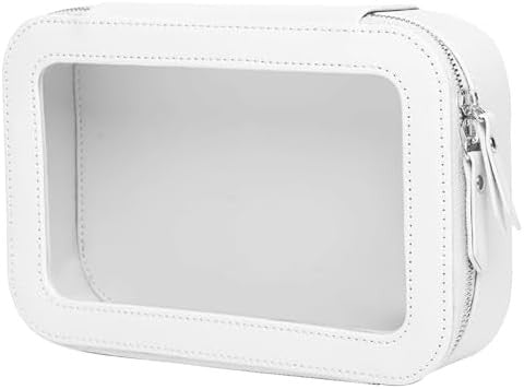 Clear Waterproof Makeup Bag Travel Organizer for Women - Pink, Large