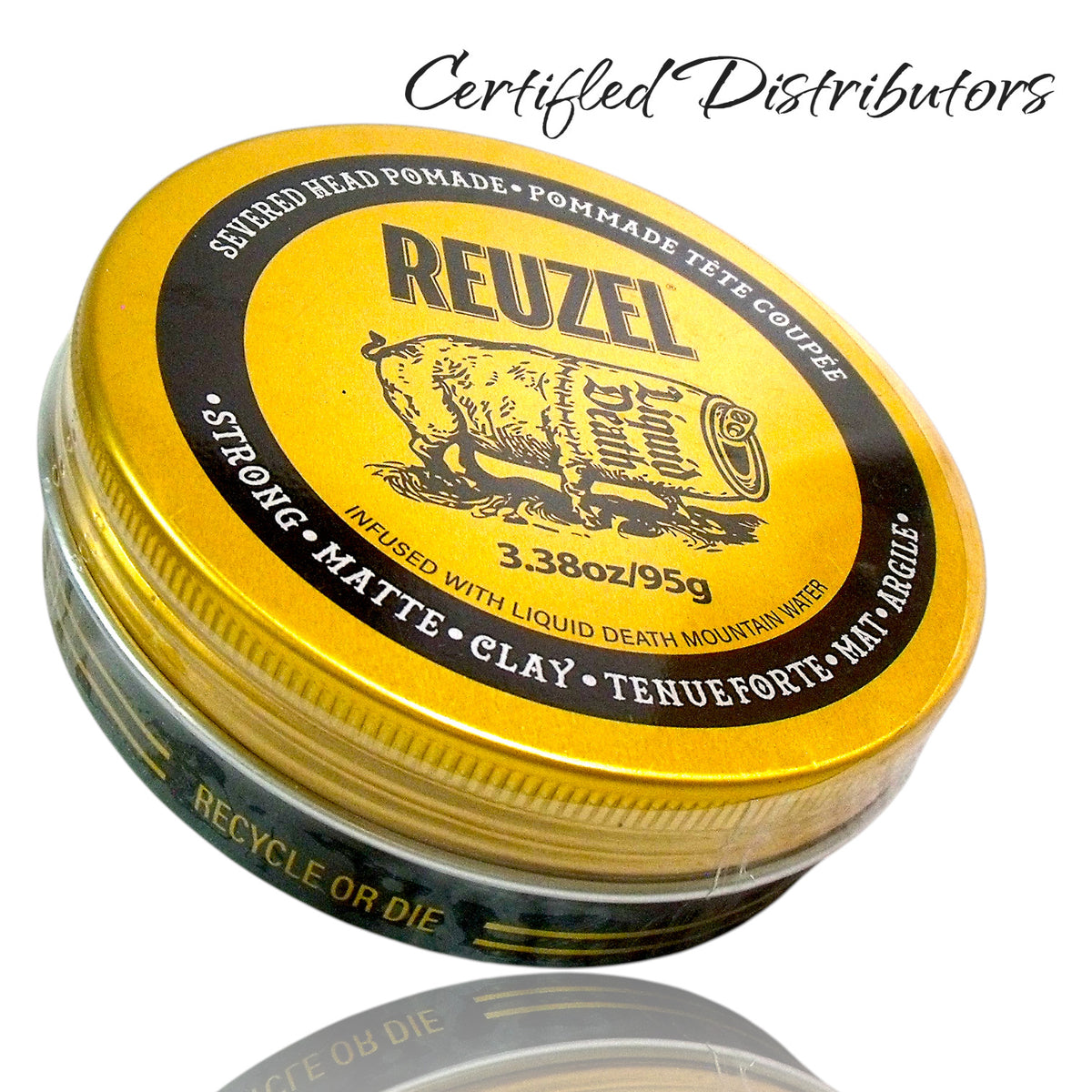 Reuzel Liquid Death Severed Head Matte Clay Hair Pomade 3.38 oz - 2 Pack