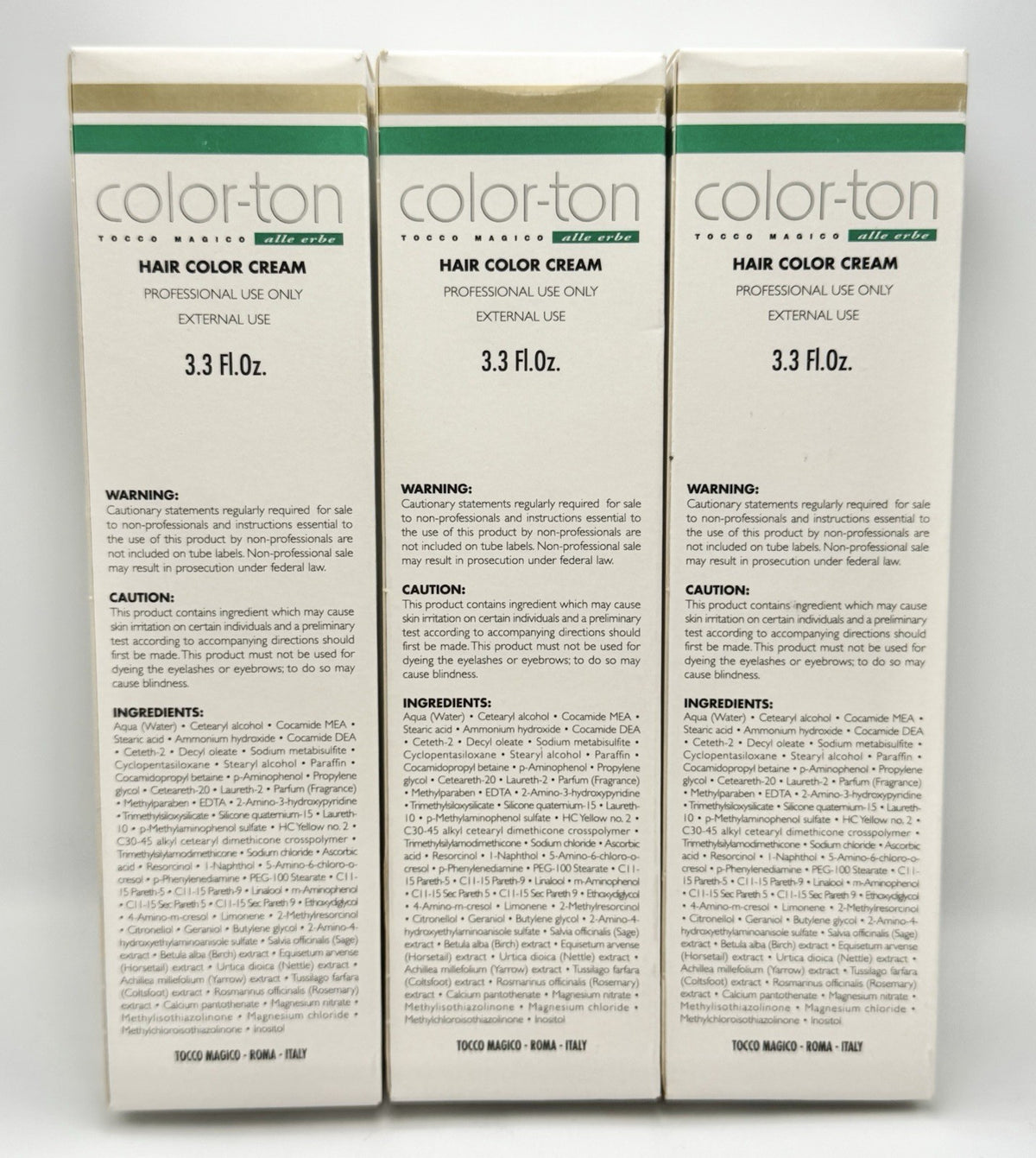 Permanent Hair Color 7RR Blond Copper - 3 Pack