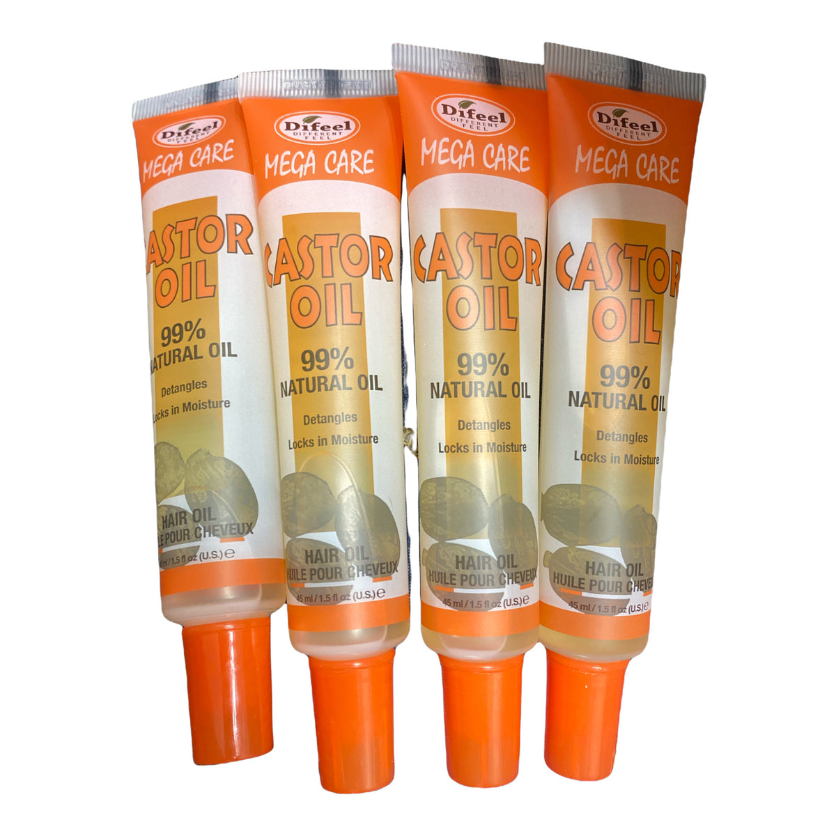 Castor Oil Hair Treatment - Sunflower Mega Care Tube 1.5oz Pack of 4