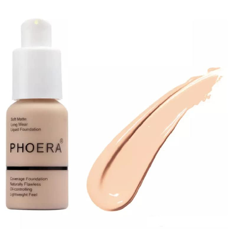 Full Coverage Matte Liquid Foundation with Oil Control - 30ml