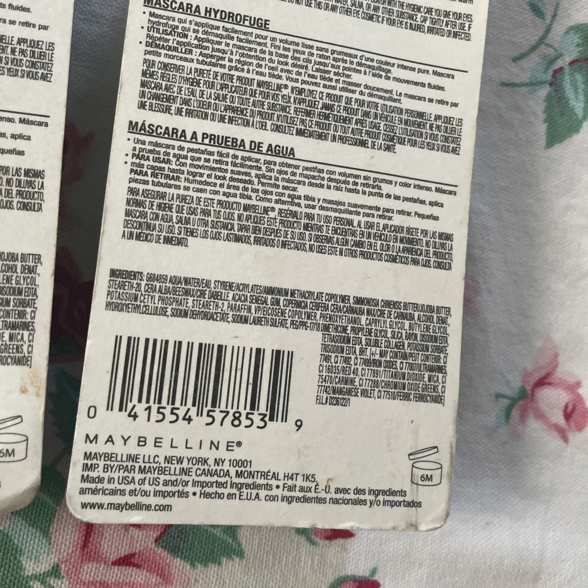 Waterproof Lengthening Mascara - Pitch Black, Clump-Free, 2 Pack