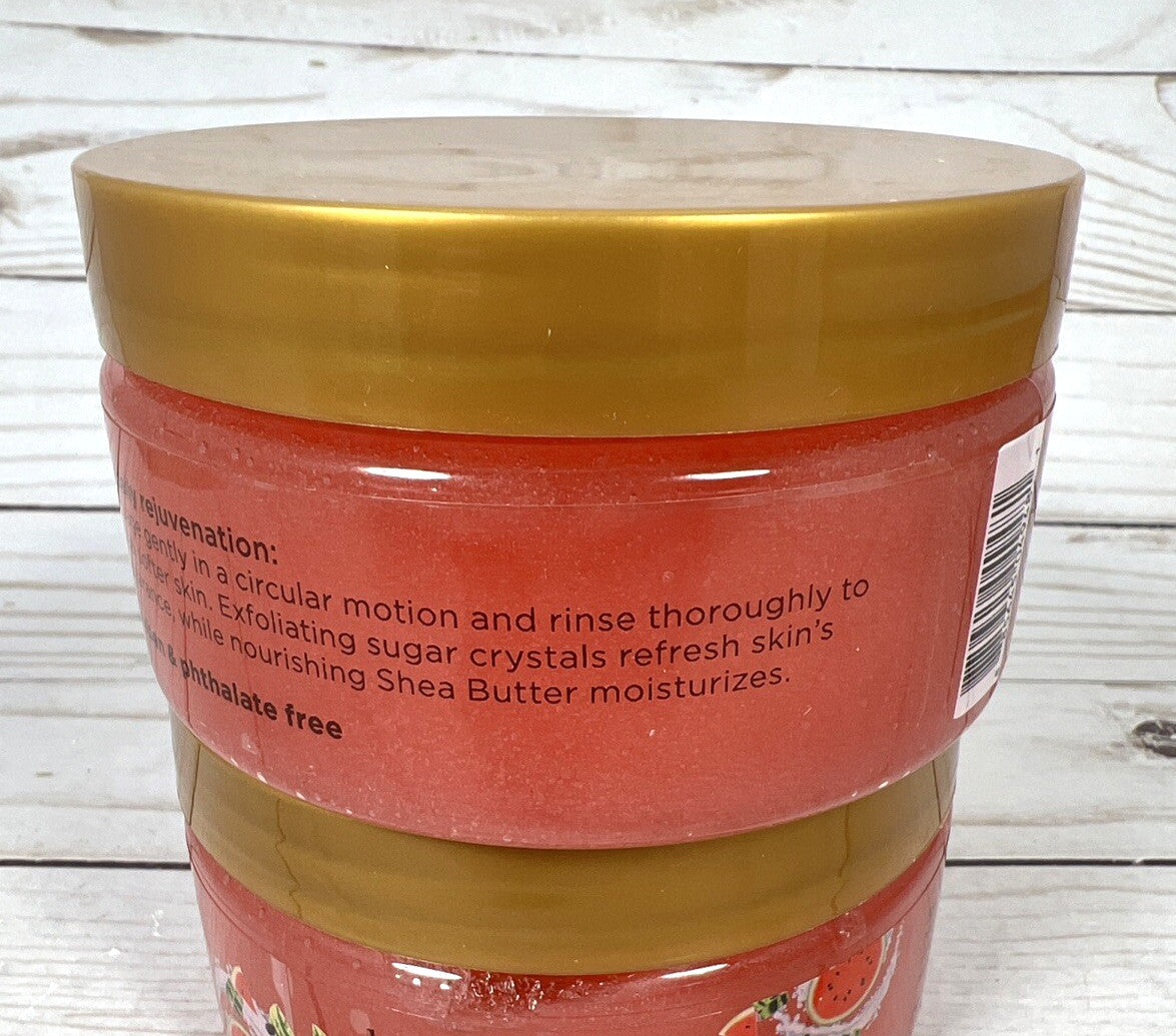 Bodycology Watermelon Splash Exfoliating Sugar Scrub 10.5oz (2Pack)