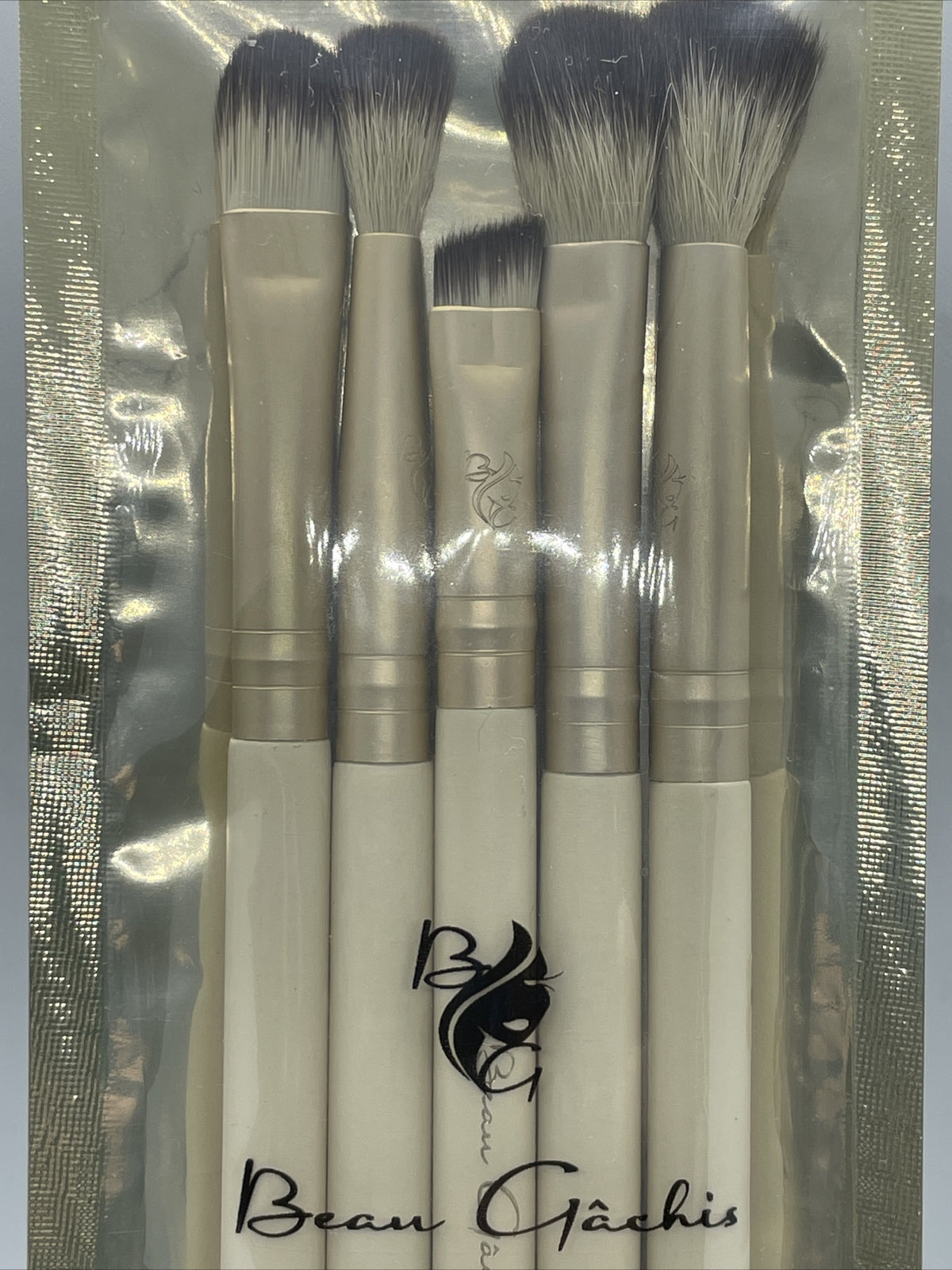 Beau Gachis No.7 Collection Makeup Brush Set - 5 Synthetic Tools Sealed