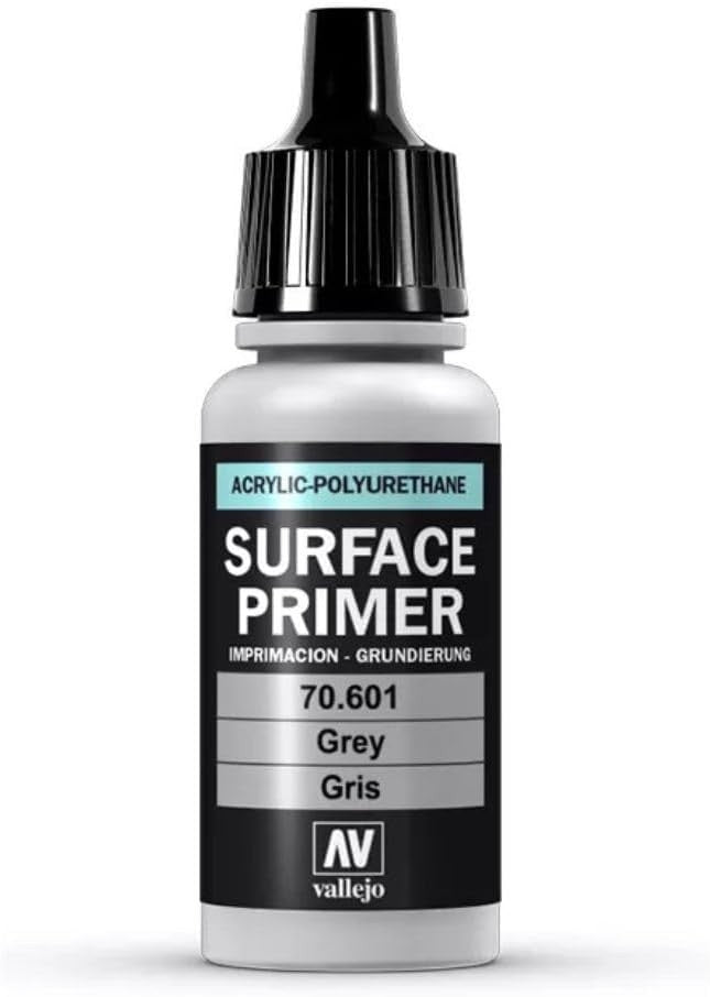 Grey Primer for Figures & Models - Fast Drying & Water Resistant 18ml