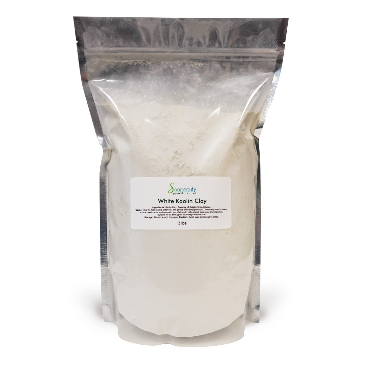 White Kaolin Clay Powder - Natural Cosmetic Grade