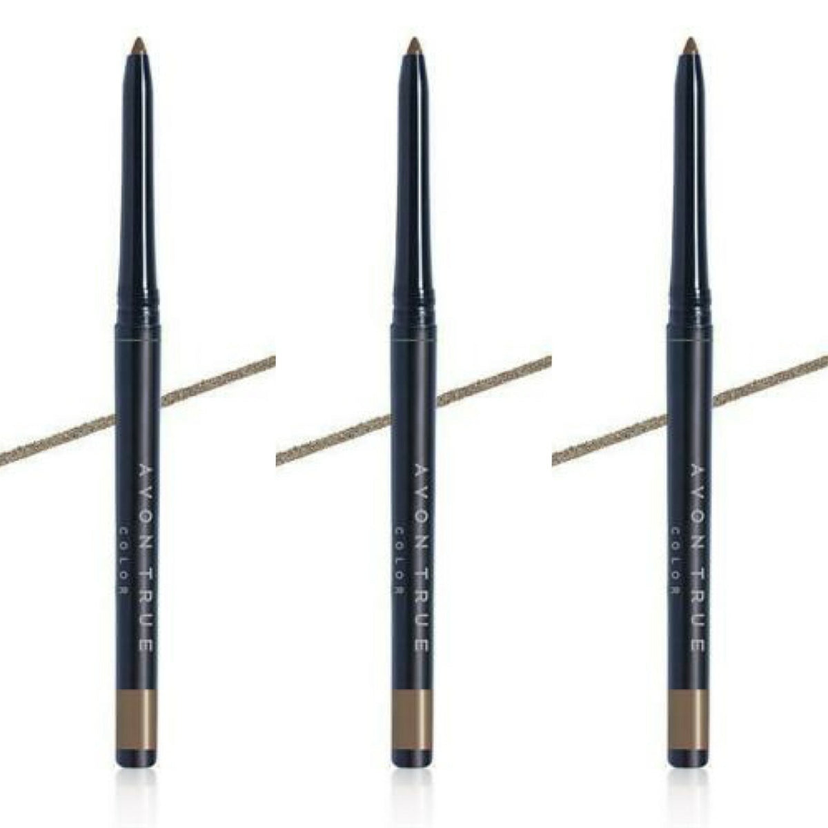 Set of 3 Eyeliner Pencils in Various Shades - Long-lasting, Smudge-proof, Precise Application