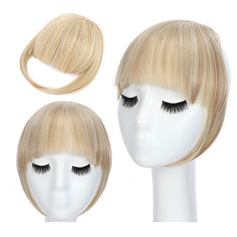 Women Braid Headband Topper with Bangs - Instant Hair Fringes & Hairbands