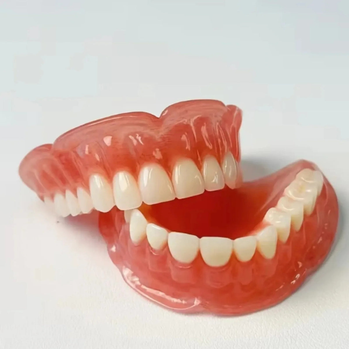 Silicone Denture Kit Upper and Lower False Teeth Set Instant Smile