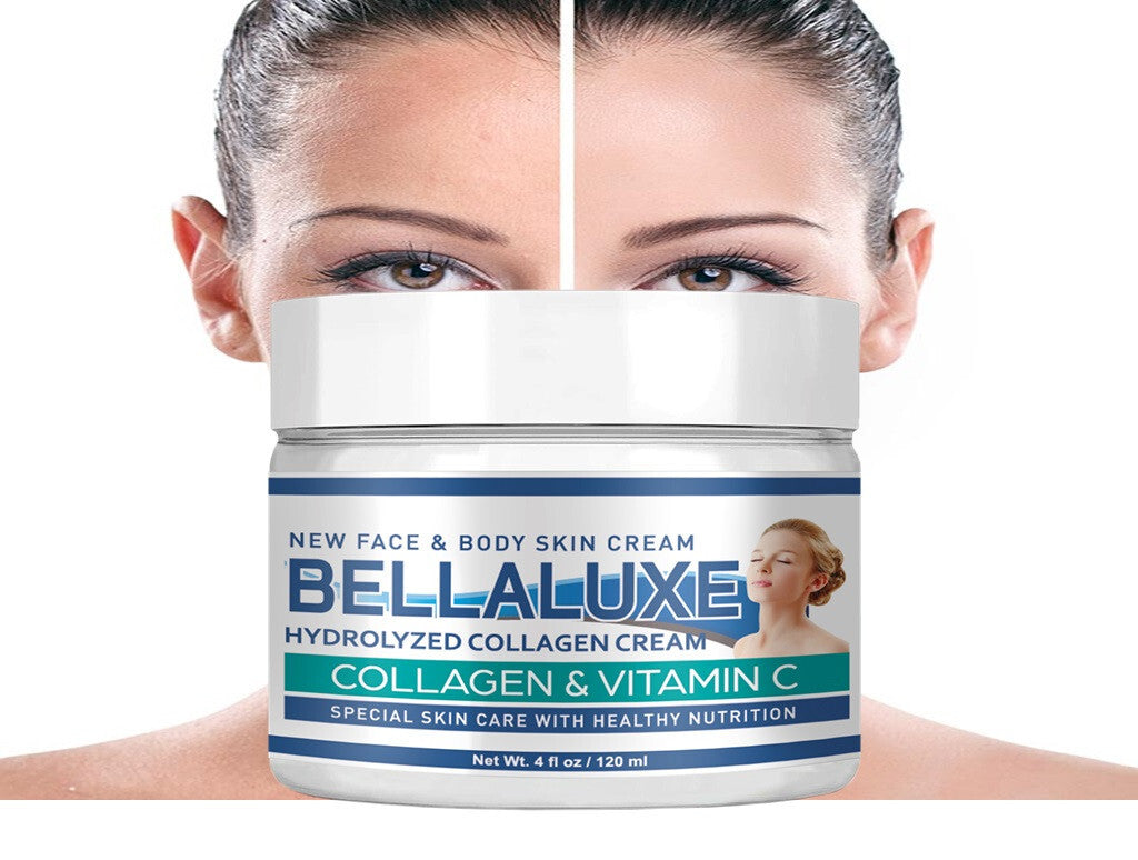 Collagen Cream with Hyaluronic Acid and Vitamin E for Face, Neck & Chest - 4oz Anti-Aging Moisturizer