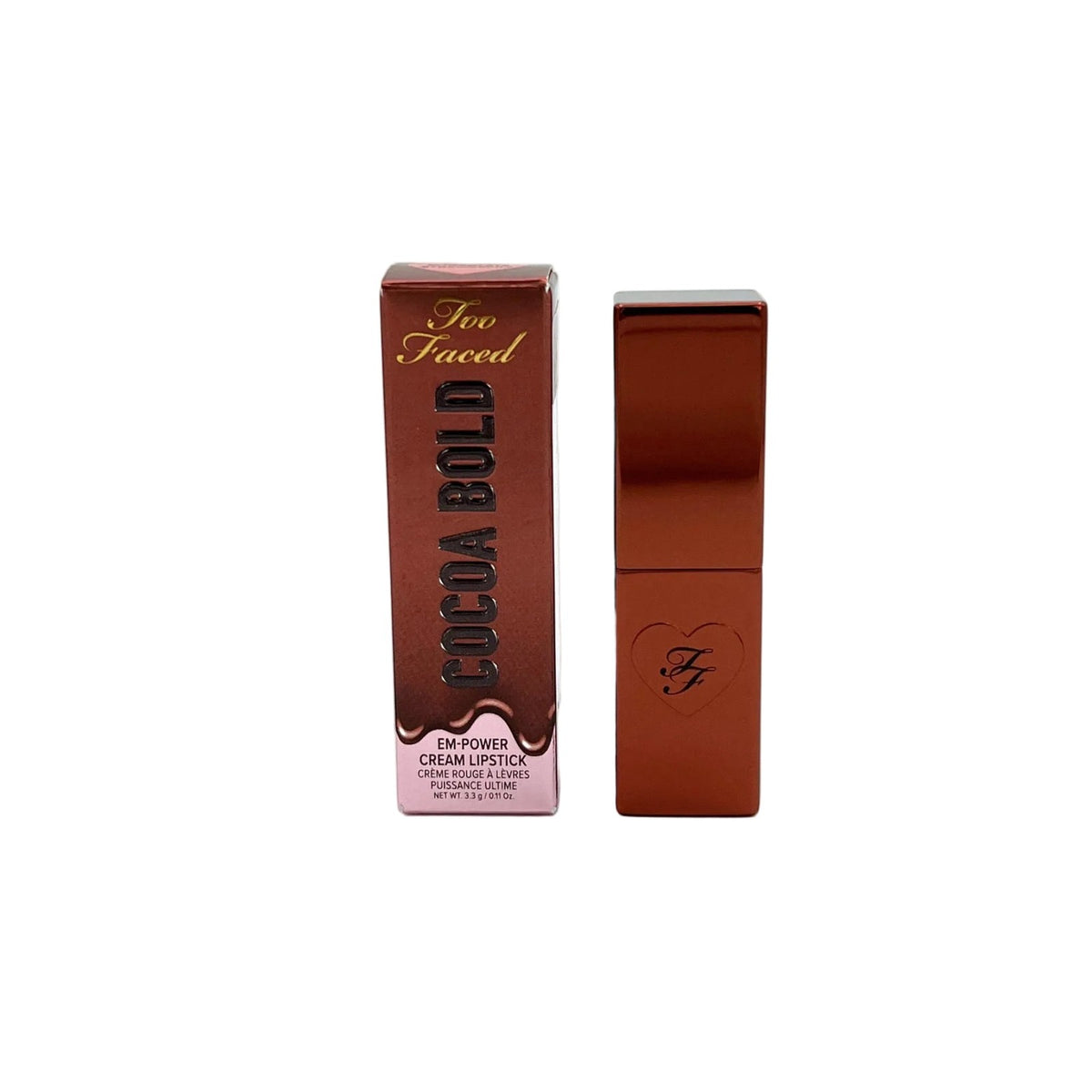 Too Faced Cocoa Bold Cream Lipstick - Milkshake Muted Nude Pink