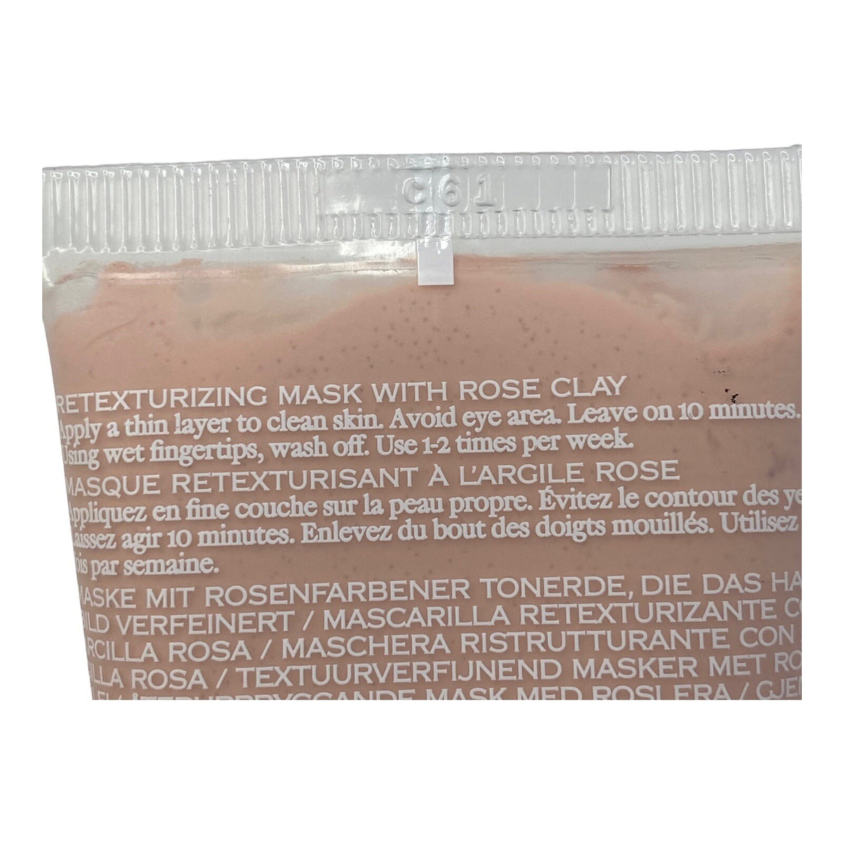 Rose Clay Retexturizing Mask - 1oz Travel Size