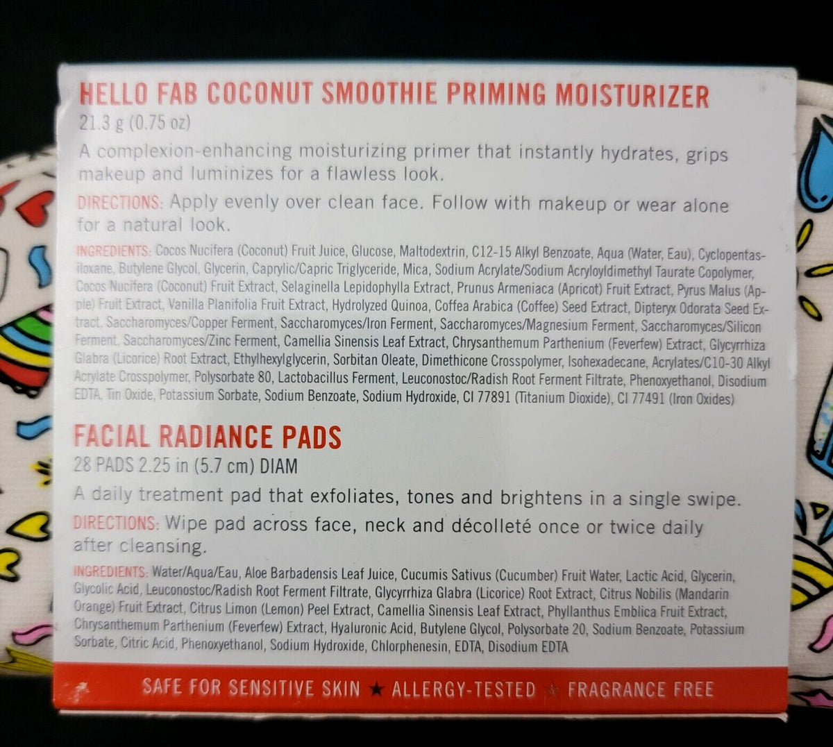 First Aid Beauty Goodie Bag! Facial Pads, Ultra Repair Cream & Priming Moisturizer Set