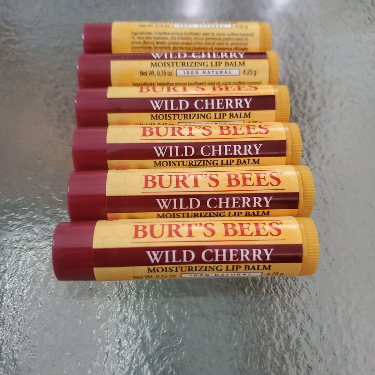 Moisturizing Lip Balm Set - Wild Cherry Flavored, 6 Pack