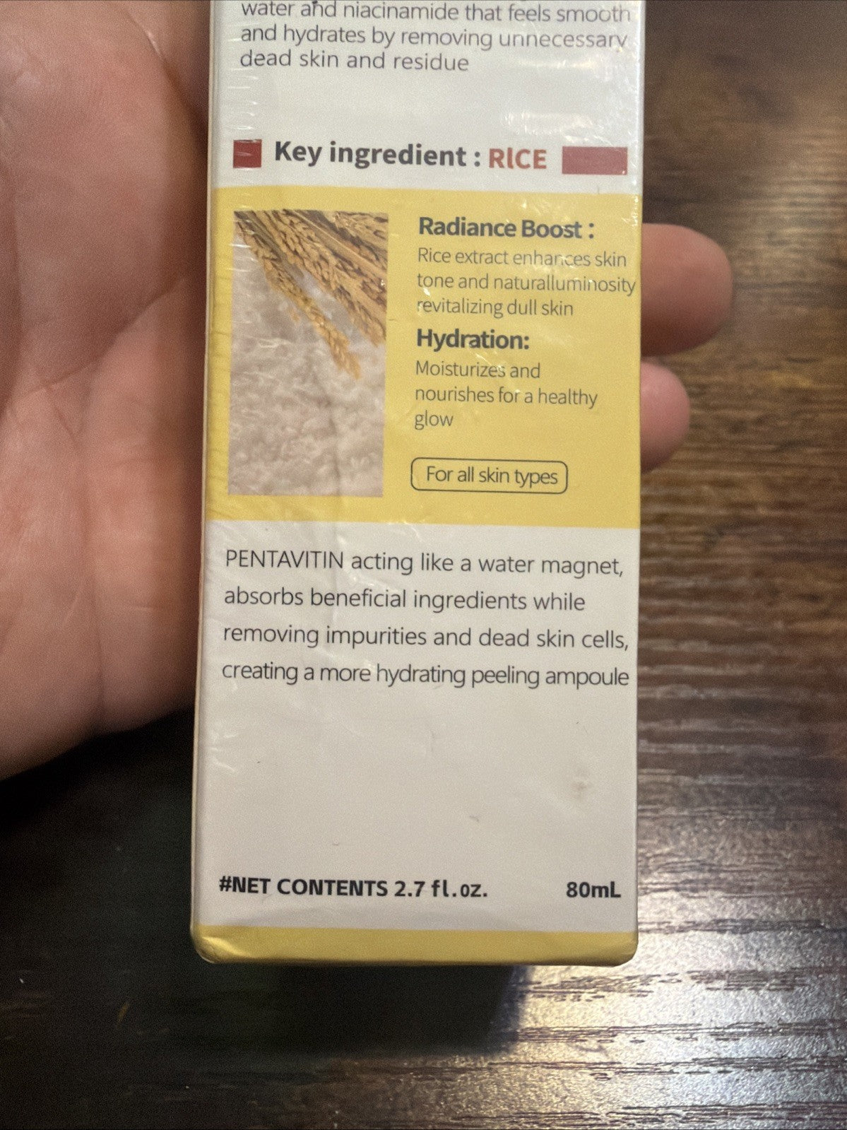 Hydrating Rice Bran Niacinamide Face Serum - 2.7 fl oz | Dr.Melaxin Peel Shot PS