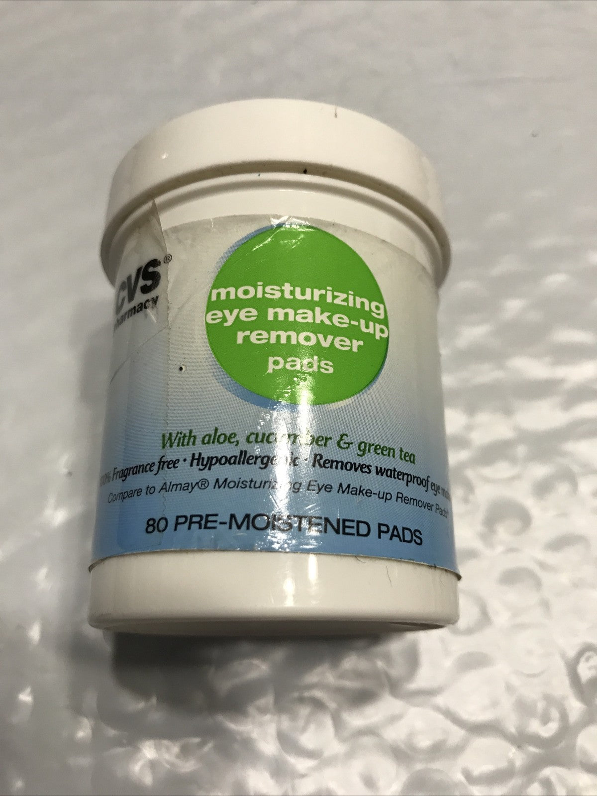 Moisturizing Eye Makeup Remover Pads – 80 Count, Aloe & Cucumber