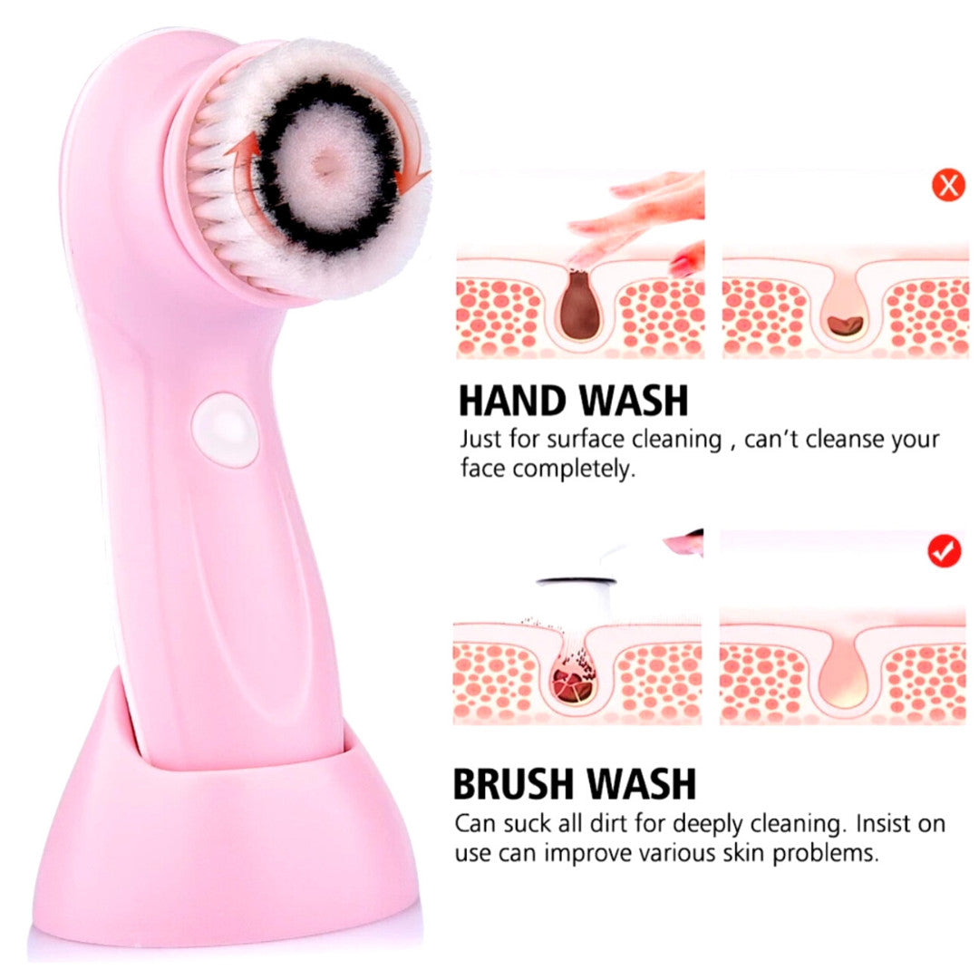 Electric Facial Cleansing Brush Rechargeable 5-in-1 Skin Pore and Blackhead Remover