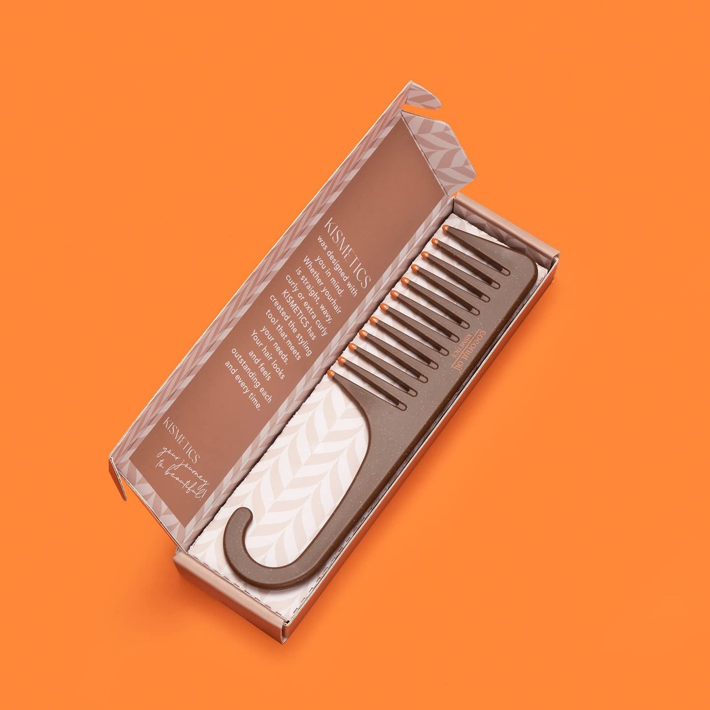 Coconut Oil Infused Wide Tooth Shower Comb for Detangling & Frizz Control