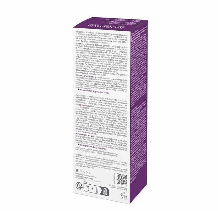 Bioderma Cicabio Ultra Repairing Soothing Cream 40ml for Skin Healing