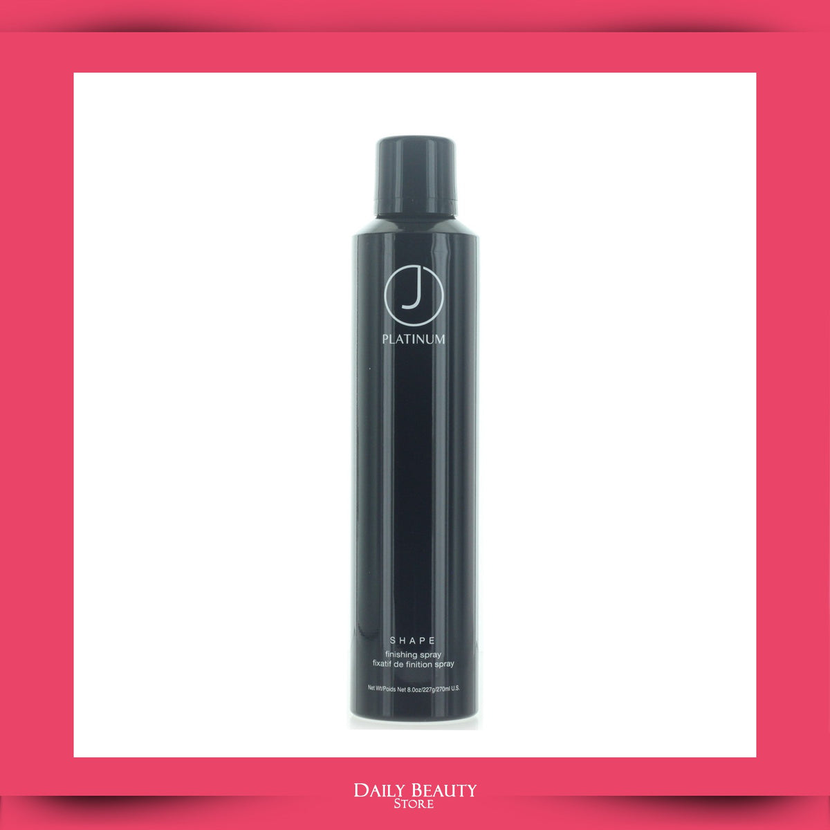 J Beverly Hills Platinum Shape Finishing Spray 270ml Hair Styling Spray