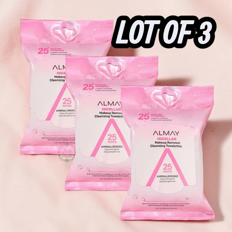 Micellar Makeup Remover Cleansing Towelettes - Pack of 75