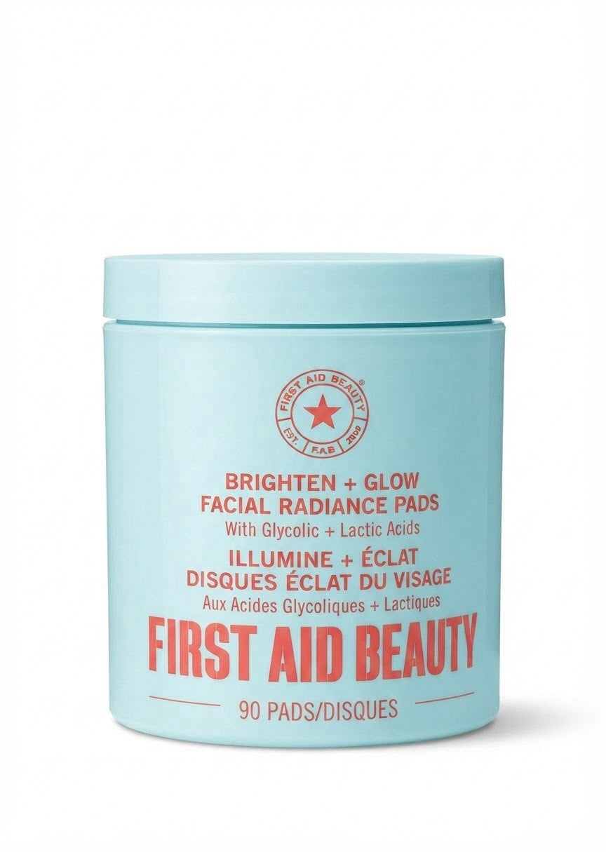 First Aid Beauty FAB Facial Radiance Pads 90 Count Brighten Glow