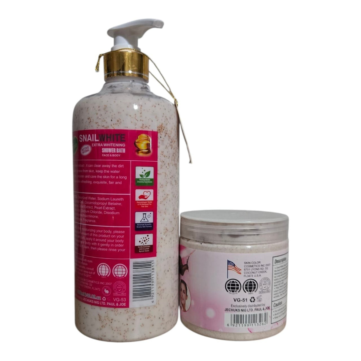 Whitening Body & Face Scrub with Collagen SPF 25 - Veet Gold Snail White