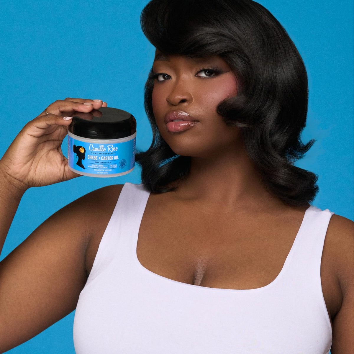 Deep Conditioner for Dry Damaged Hair with Black Castor Oil & Chebe - Nourishing Hair Treatment