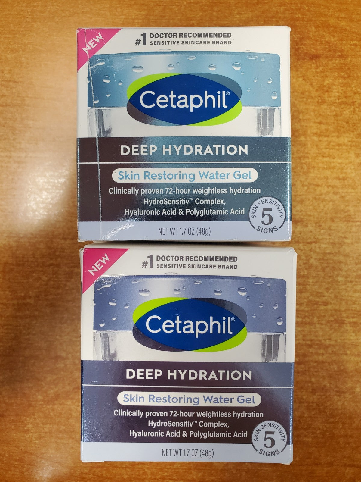 Deep Hydration Water Gel for Sensitive Skin, 1.7 oz - 2 Pack