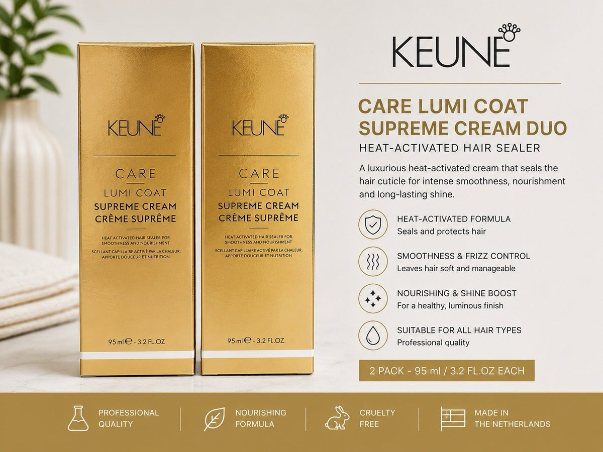 Heat Activated Hair Styling Cream Duo - Keune Care Lumi Coat Supreme 3.2 fl oz