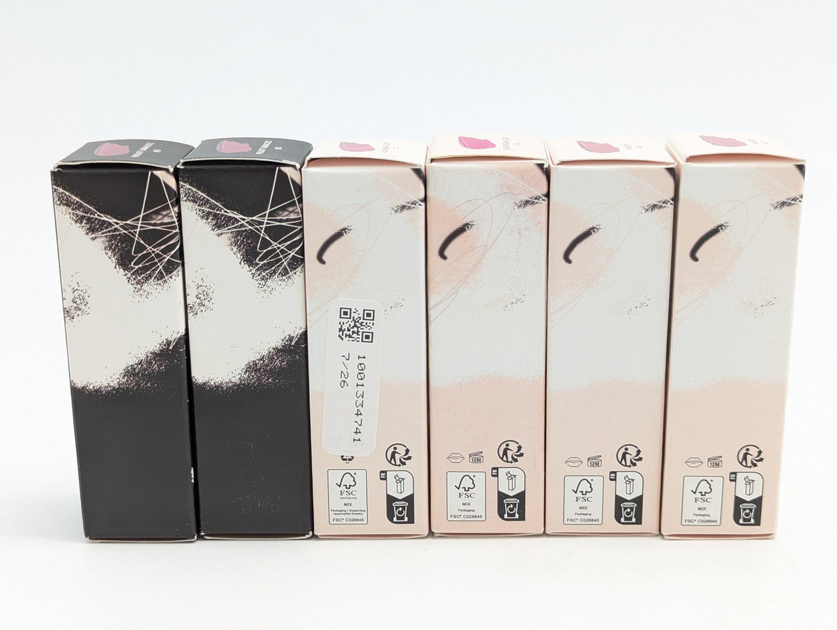 Set of 6 Fenty Beauty Lip Gloss & Lip Cream in Fruit Snackz Fuchsia & Fu$$y