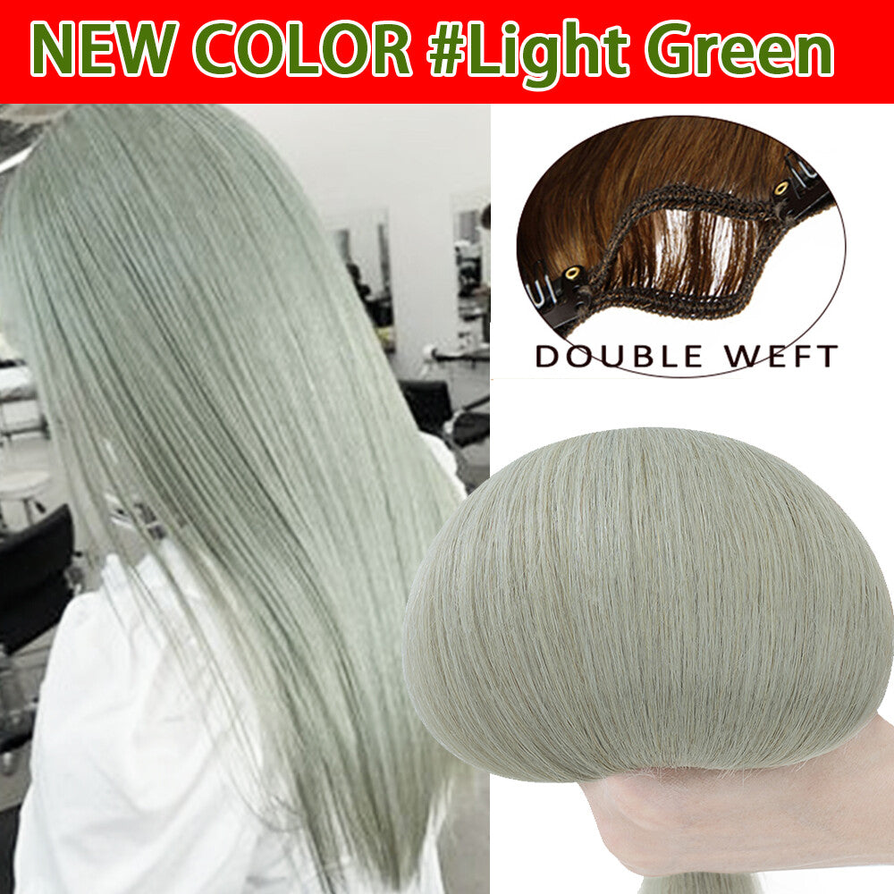 Double Weft Clip-In Human Hair Extensions Full Head - Multiple Colors & Lengths