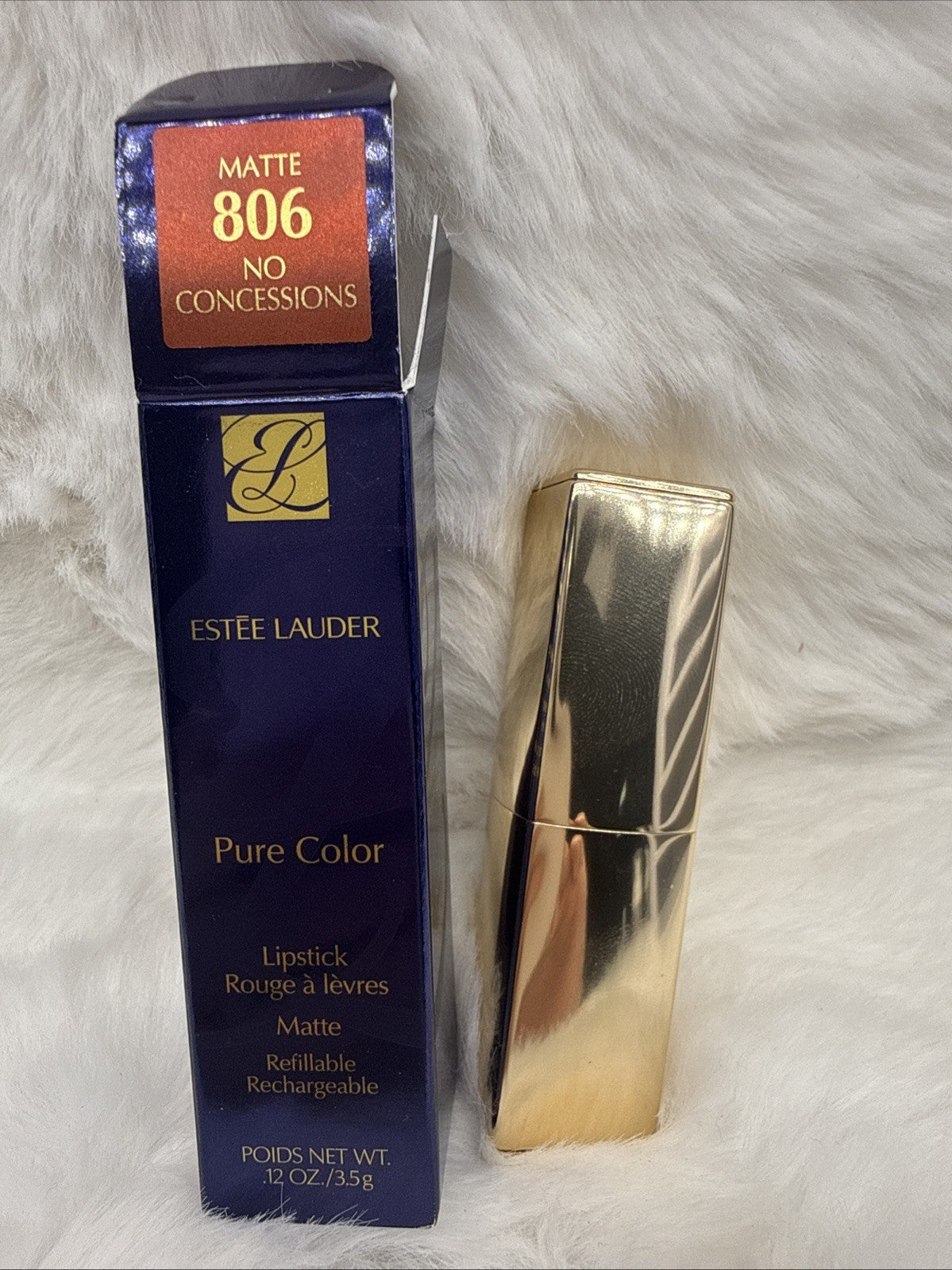 Estee Lauder Pure Color Matte Lipstick 806 Concessions – Full Size 0.12oz / 3.5g