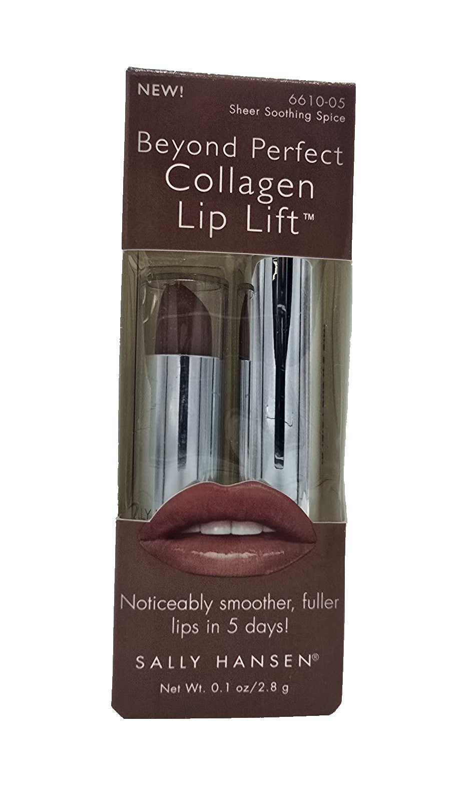 Collagen Lip Plumper Lipstick - Sheer Soothing Spice, Youthful Lip Boost