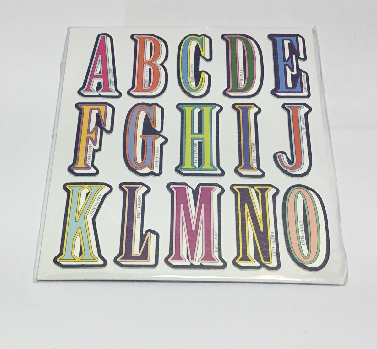 Alphabet Letter Sticker Monogram Kit - 6 Pack for Crafts & Decor